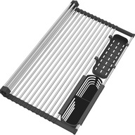 Roll-up Sink Mat Black Drainer Dryer Roll-up Sink Mat Black Drainer Dryer