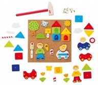 Goki City Cork Board Hra na klincovanie Logická hračka pre deti Goki City Cork Board Hra na klincovanie Logická hračka pre deti