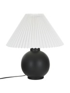 Keramická stolná lampa s plisovaným tienidlom Keramická stolná lampa s plisovaným tienidlom