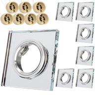 7x SILNÝ SKLO KRYŠTÁLOVÝ DRŽIAK PRE DRŽIAKY LED ŽIAROViek GU10 HALOGEN GLASS 7x SILNÝ SKLO KRYŠTÁLOVÝ DRŽIAK PRE DRŽIAKY LED ŽIAROViek GU10 HALOGEN GLASS