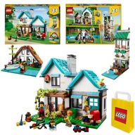 Rodinný dom LEGO Creator Bytový dom Chata 3 figúrky 3v1 31139 Súprava 3v1 Rodinný dom LEGO Creator Bytový dom Chata 3 figúrky 3v1 31139 Súprava 3v1