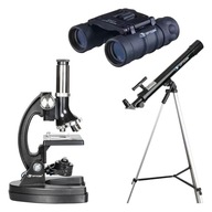 Edukačný set teleskop Opticon + mikroskop Opticon + ďalekohľad Opticon