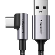 2v1 Ugreen USB - USB-C uhlový kábel, 2m, 3A