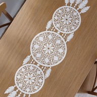 ALIA behúň na stôl DREAMCATCHER biely 36x140 cm