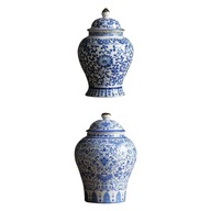 Porcelánová váza so zázvorom a vyrezávanou mriežkou