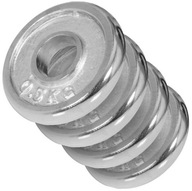 Sada pochrómovaných oceľových závaží 4 x 0,5 kg 30 mm Sada pochrómovaných oceľových závaží 4 x 0,5 kg 30 mm