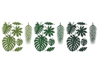 Havajské dekorácie Aloha Tropické listy Havajské dekorácie Aloha Tropické listy