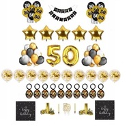 Sada 50 balónov k päťdesiatym narodeninám Mega XXL