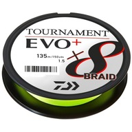 Daiwa Tournament X8 Braid EVO+ 0,20 mm 18 kg 39,7 lb 135 m FLUO žltá Daiwa Tournament X8 Braid EVO+ 0,20 mm 18 kg 39,7 lb 135 m FLUO žltá