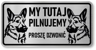 Pozor psov znak - nemecký ovčiak Pozor psov znak - nemecký ovčiak