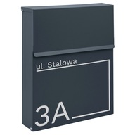 ANTRACITOVÁ SCHRÁNKA, POŠTA + VZOR, NÁPIS ANTRACITOVÁ SCHRÁNKA, POŠTA + VZOR, NÁPIS