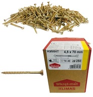 TESÁRSKE SKRUTY 4,5x70 TORX KUŽEĽOVÁ HLAVA 250 ks TESÁRSKE SKRUTY 4,5x70 TORX KUŽEĽOVÁ HLAVA 250 ks