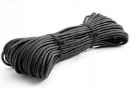Okrúhle gumové opletené Gumosznurek čierne 5 mm - 10 metrov Okrúhle gumové opletené Gumosznurek čierne 5 mm - 10 metrov