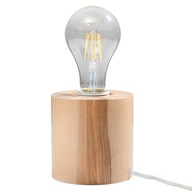 Škandinávska nočná lampa, prírodné drevo E27 60W SALGADO Sollux