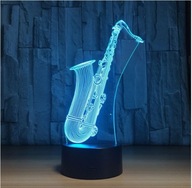 3D NOČNÁ LAMPA SAXOPHONE DARČEK NA DIAĽKU 3D NOČNÁ LAMPA SAXOPHONE DARČEK NA DIAĽKU