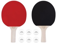 Sada rakiet na pádlo + loptičky na hranie stolného tenisu a ping pongu Sada rakiet na pádlo + loptičky na hranie stolného tenisu a ping pongu