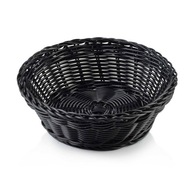 Okrúhly ČIERNY košík na ovocie, chlieb, 20 cm Okrúhly ČIERNY košík na ovocie, chlieb, 20 cm