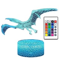 3D LED LAMPA DINOSAUR PTERODACTYL JURASSIC + DIAĽK 3D LED LAMPA DINOSAUR PTERODACTYL JURASSIC + DIAĽK
