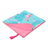 ĽAHKÁ KOMPAKTNÁ UTERÁK Z MIKROVLÁKNA FLAMINGO 160X80 cm NA KEMPING BAZÉN ĽAHKÁ KOMPAKTNÁ UTERÁK Z MIKROVLÁKNA FLAMINGO 160X80 cm NA KEMPING BAZÉN