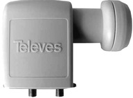 DVOJITÝ KONVERTOR TELEVES 0,3dB ŠEDÝ DVOJITÝ KONVERTOR TELEVES 0,3dB ŠEDÝ