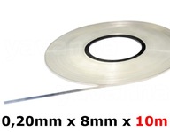 Niklová páska 0,2x8mm 10m, čistý NIKEL Niklová páska 0,2x8mm 10m, čistý NIKEL