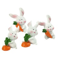 Veľkonočné zajačiky 4 ks darčeková dekorácia