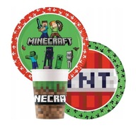 Minecraft Set CREEPER taniere a šálky 16 ks Minecraft Set CREEPER taniere a šálky 16 ks