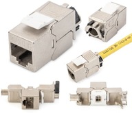 DIGITUS Keystone zásuvka RJ45 STP cat.6A beznástrojová DIGITUS Keystone zásuvka RJ45 STP cat.6A beznástrojová