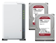 NAS Synology DS223j + 2x 2TB WD Red Plus