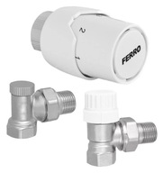 FERROUHLOVÝ TERMOSTATICKÝ SET ZTM21 HLAVA + TERMOSTATICKÝ VENTIL + P FERROUHLOVÝ TERMOSTATICKÝ SET ZTM21 HLAVA + TERMOSTATICKÝ VENTIL + P
