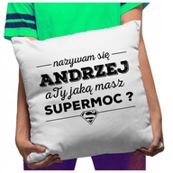 Vtipný vankúš Andrzej Super Superpower Vtipný vankúš Andrzej Super Superpower