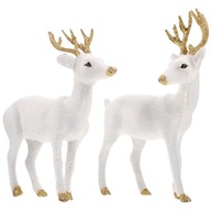 2ks Deer Ornaments Centrálny prvok na stôl
