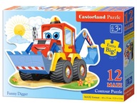 Puzzle s mega veľkými prvkami Bager pre 3-ročné deti 3+ Puzzle s mega veľkými prvkami Bager pre 3-ročné deti 3+
