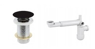 PLUG CLICK ČIERNY UMÝVADLOVÝ SIPHON BEZ PRETEKU PLUG CLICK ČIERNY UMÝVADLOVÝ SIPHON BEZ PRETEKU