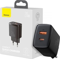 Baseus Compact 1x USB-A 1x USB-C 3A NABÍJAČKA Baseus Compact 1x USB-A 1x USB-C 3A NABÍJAČKA