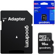 GOODRAM MICROSD CARD 16GB MICRO + SD ADAPTÉR GOODRAM MICROSD CARD 16GB MICRO + SD ADAPTÉR