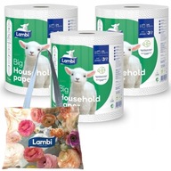 Lambi Veľký papierový uterák, 3 vrstvy, celulóza A'1 Lambi Veľký papierový uterák, 3 vrstvy, celulóza A'1