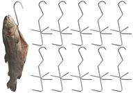 H-320 udiarenské háčiky na údenie rýb, pstruhov, makrel, poľský silný INOX H-320 udiarenské háčiky na údenie rýb, pstruhov, makrel, poľský silný INOX