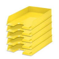 Policová zásuvka Zásobník na dokumenty žltá 5ks A4