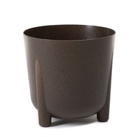 Lamela FRIDA kvetináč, priemer 30 cm, v28,5 cm, eko káva ESPRESSO farba Lamela FRIDA kvetináč, priemer 30 cm, v28,5 cm, eko káva ESPRESSO farba