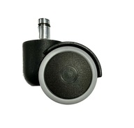 Gumové kolieska na stoličku 50 mm, sada 5ks - vreteno 11x23 mm, otočné
