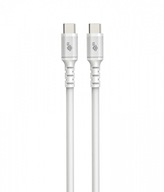 USB C - USB C kábel 1 m. silikón biely USB C - USB C kábel 1 m. silikón biely