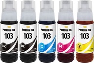 5x ATRAMENTY PRE EPSON ECOTANK L3210 L3211 L3251 L3256 5x ATRAMENTY PRE EPSON ECOTANK L3210 L3211 L3251 L3256