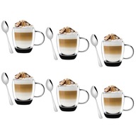 TERMÁLNE SKLO NA KÁVU súprava SKLA 6x350ml + lyžica Sublime TERMÁLNE SKLO NA KÁVU súprava SKLA 6x350ml + lyžica Sublime