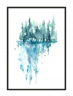OBRAZOVÝ PLAGÁT V RÁME 33x43 cm Forest P1784 OBRAZOVÝ PLAGÁT V RÁME 33x43 cm Forest P1784