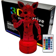 Nočná LED lampa FNAF Foxy Chibi 3D LAMP Nočná LED lampa FNAF Foxy Chibi 3D LAMP