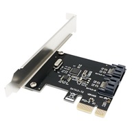 Karta adaptéra PCIe 1X na 2x SATA 3.0 Serial ATA Karta adaptéra PCIe 1X na 2x SATA 3.0 Serial ATA