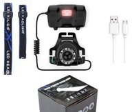 Výkonná taktická LED čelovka USB čelovka do dielne, USB nabíjanie Výkonná taktická LED čelovka USB čelovka do dielne, USB nabíjanie