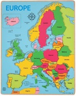 Bigjigs Toys: drevené puzzle Mapa Európy