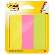 POST-IT samolepiace popisovače 26x76mm 671/3 neón POST-IT samolepiace popisovače 26x76mm 671/3 neón